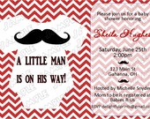 Mustache onesie boy baby shower invitation any color...DIY you print custom photo card by delightfulprints Il_170x135