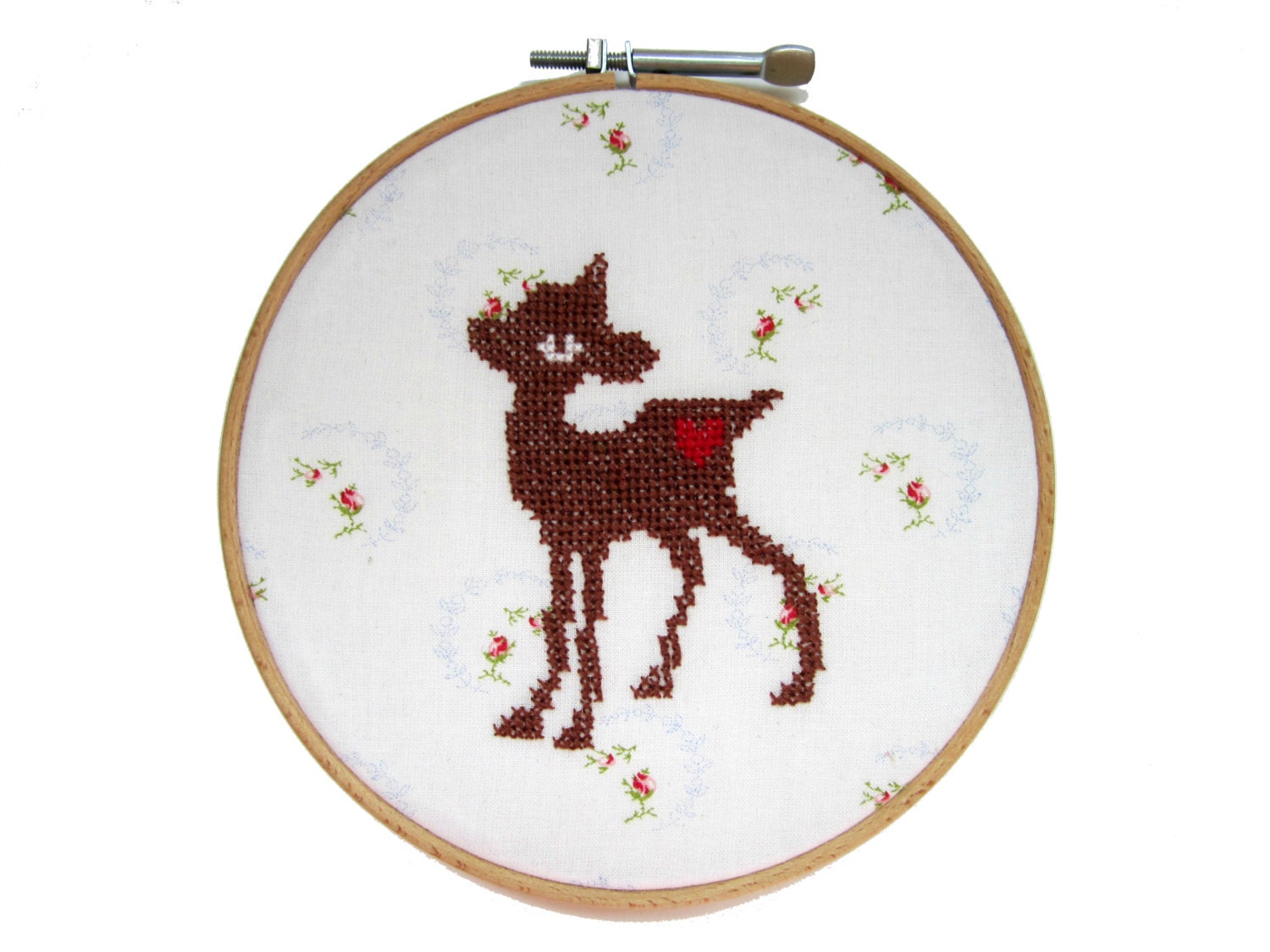 Hand Embroidered Hoop Art - Oh Deer