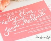 Printable Wedding Invitation - The Near and Dear Collection