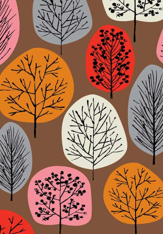Lollipop Trees Red, limited edition giclee print