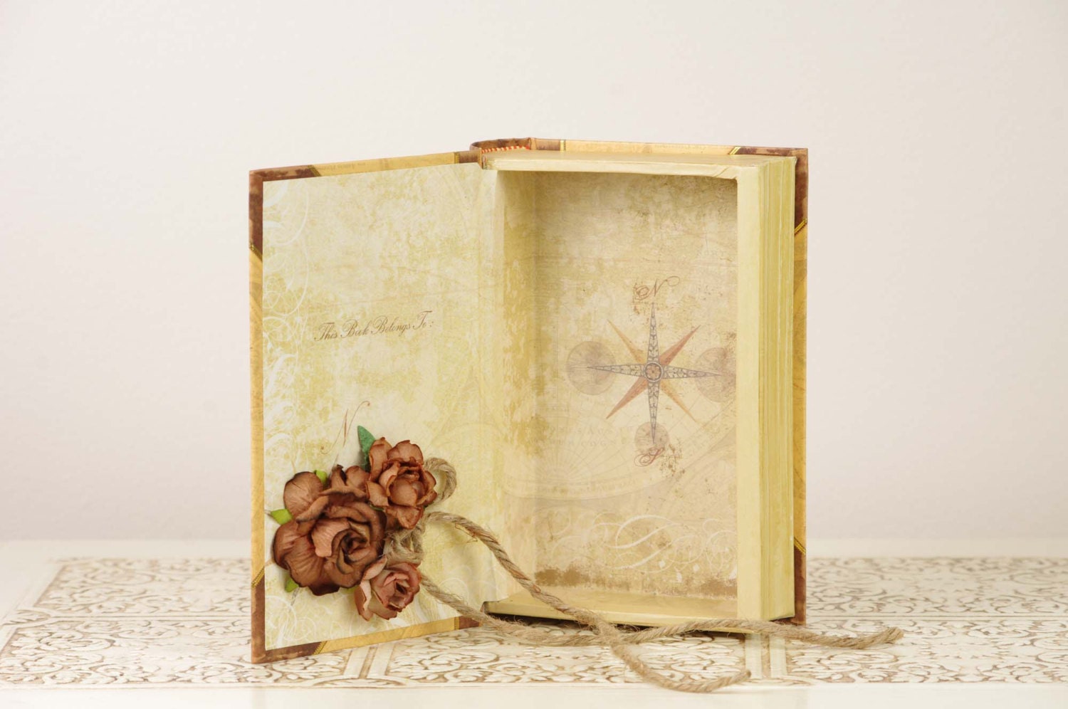Neutral Ring Bearer Book with Italy Theme