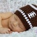 Baby Boy Football Hat - Baby Boy Hat - Baby Hats - Newborn Hats - Newborn to 24 Months - Cute Photo Prop - ON SALE