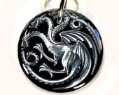 Game of Thrones House Targaryen Pet ID Tag Pet Tag Dog Tag