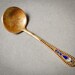 Vintage miniature spoon, sterling silver 875 enamel