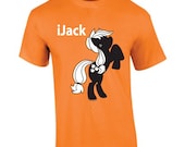 Brony "iJack" t-shirt. MLP-FIM, hand-printed Applejack