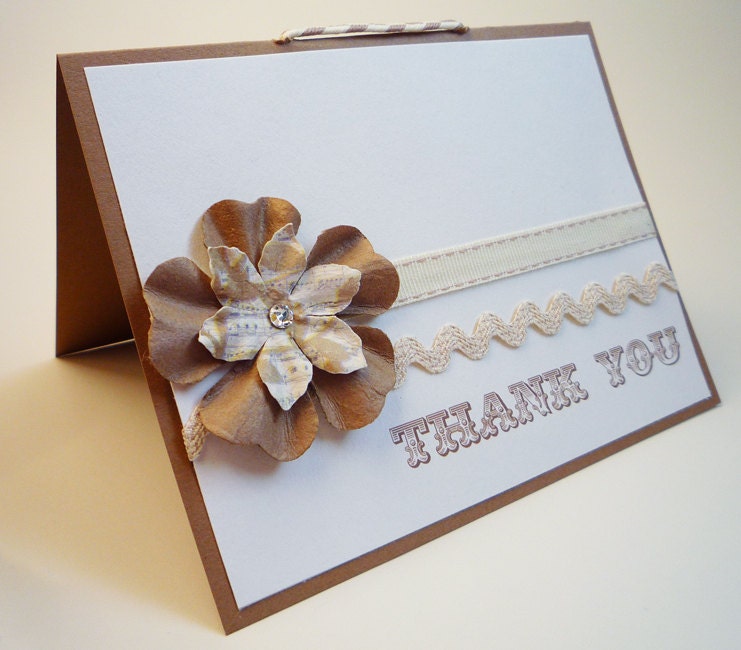 Rustic Thank You Cards - Pack of 8