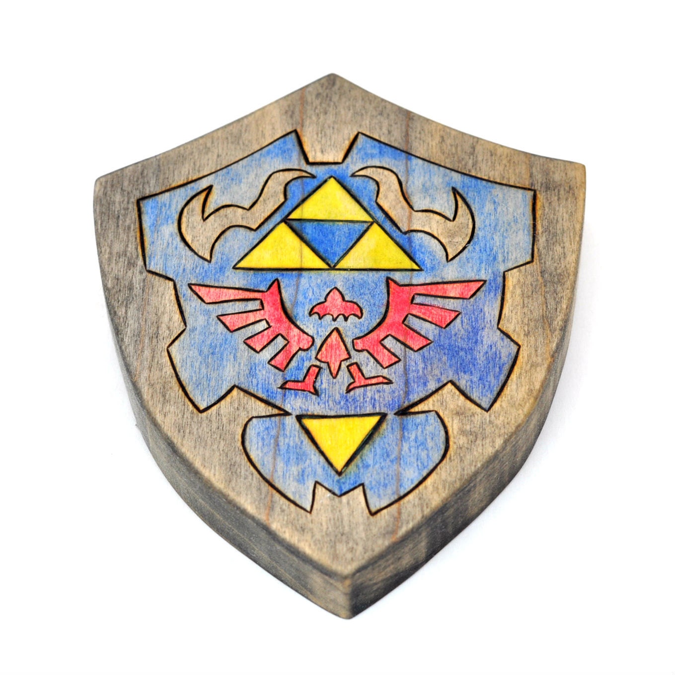 Hylian Shield Toy - Legend of Zelda - Wooden Toy - Handmade Toy - Nintendo Toy