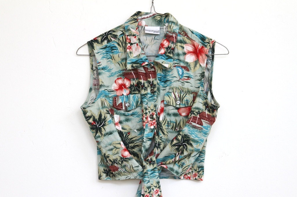T R O P I C A L crop top