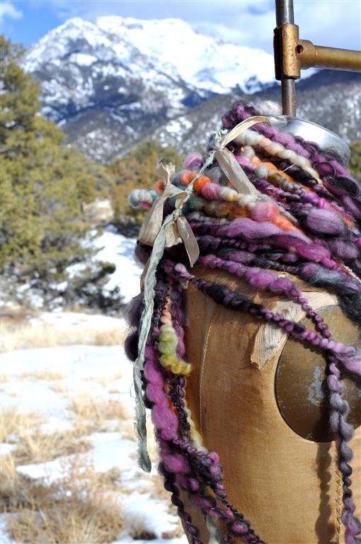 Handspun yarn, Super Bulky, Coil, Silky, Pretty