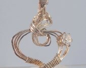 Heart In Free Form Silver