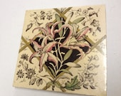 Antique Floral Nature Floor / Fireplace / Wall Tile