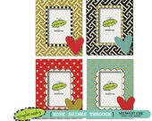 Heart frames --  (4) 2x3 Heart frames - Hope Shines Through by Amylee Weeks