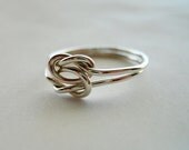 Love Knot 925 Sterling Silver Ring Infinity