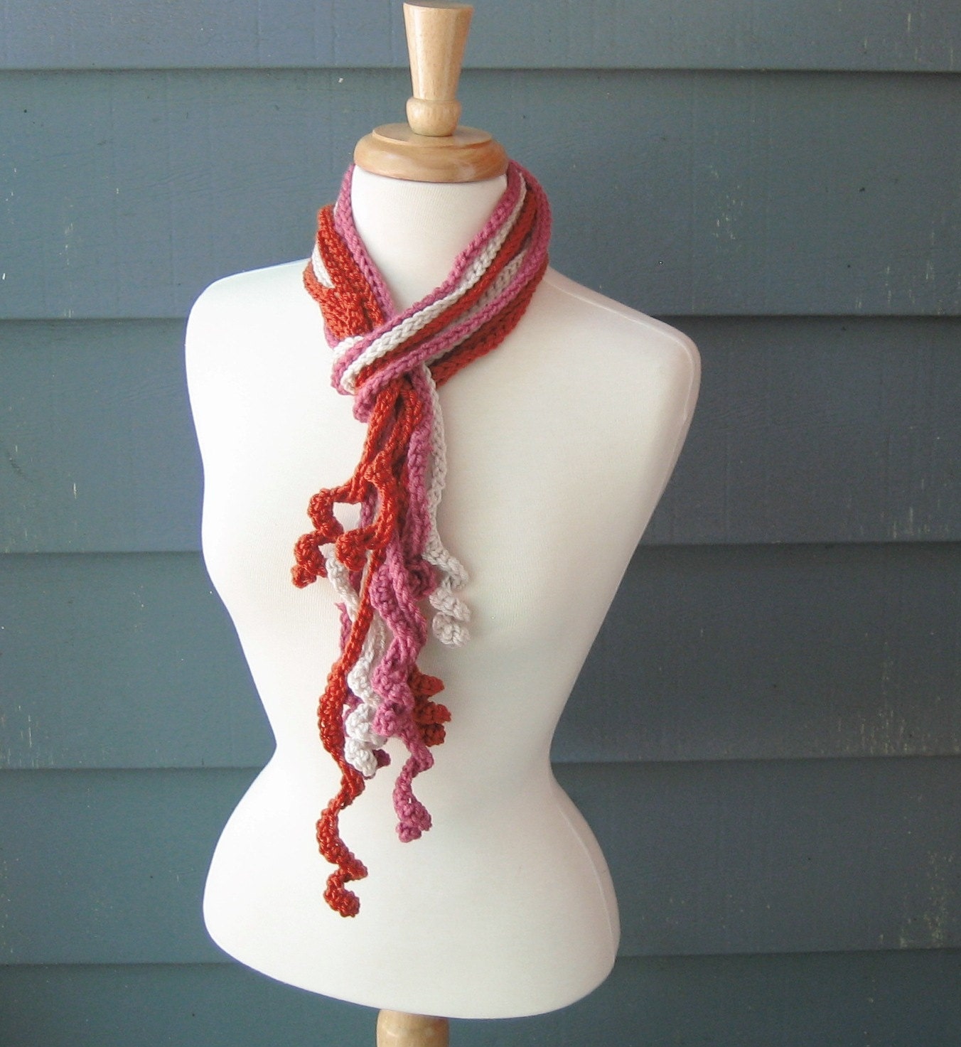 REINA - Necklace Scarf 6 Strands, Fiber Necklace, Lariat, Bolero, Gift for Her, Spring/Summer Fashion