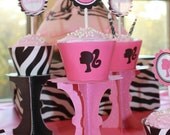 Barbie Silhouette Birthday Party Printable Decor - Barbie Birthday Party Decorations - Editable PDF Instant Download Il_170x135