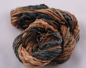 Embroidery Thread ribbon perle cotton boucle quilting thread hand dyed slate black copper