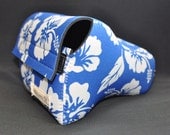 DSLR Camera Case - Blue Hibiscus print Neoprene