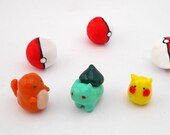 Pokemon Miniatures - Pikachu, Bulbasaur, Charmander First Generation