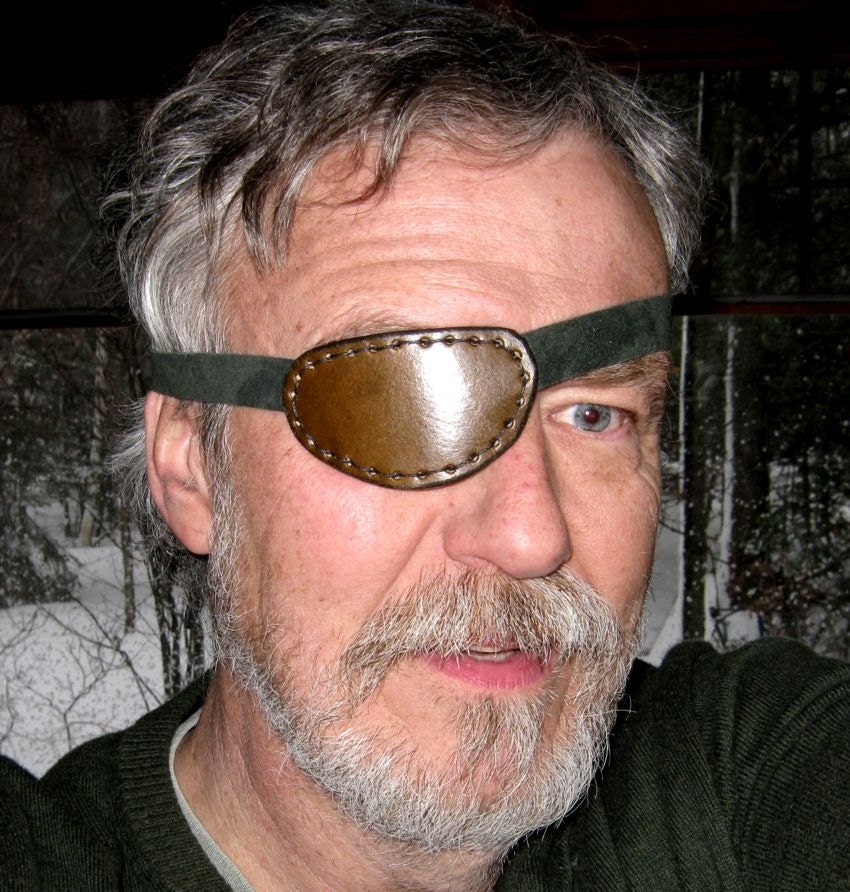 Leather Eyepatch Steampunk Small Eyepatch Brown Eyepatch Eye Patch