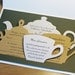 Wedding Invitations Set in English Style, Tea Time, Tea Pot, Tea Set, Cutout, Scrapbook, Papercut by Mama Tita