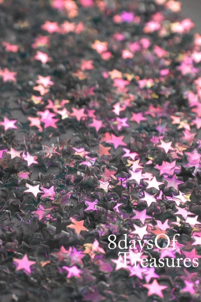 Stars,Constellation, Pink, Gray, Geometric, 8x10 METALLIC Print, Galaxy, Metallic, Silver