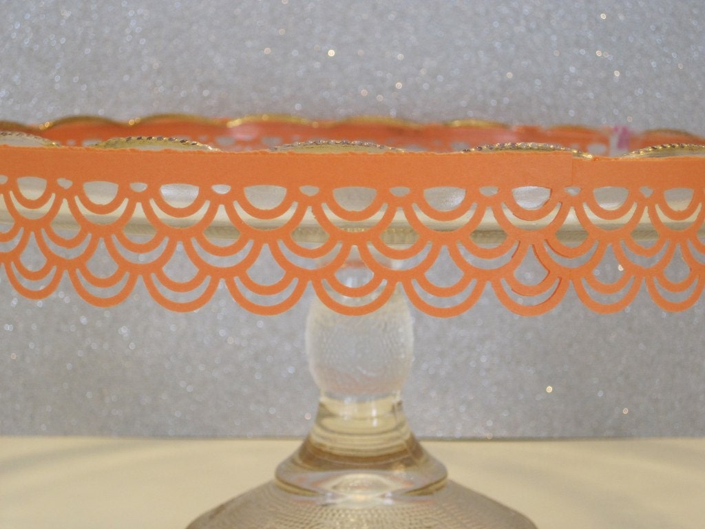 Orange Wedding Decoration,Candy Buffet, Cake Stand Decoration, Wedding Garland, cupcake stand, wedding cake, baby shower, peach reception