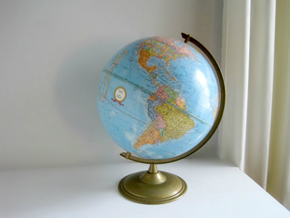 Vintage Cram's World Globe