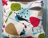 retro pillow cover - flower pillow - modern pillow - funky pillow - decorative pillow - trendy pillow - 18" pillow