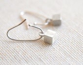 Sterling Silver Mini Cubism Earrings - Simple Geometry Collection