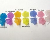 6 Acrylic Flowers  ...  3 pairs of two ... lots of colors to choose from