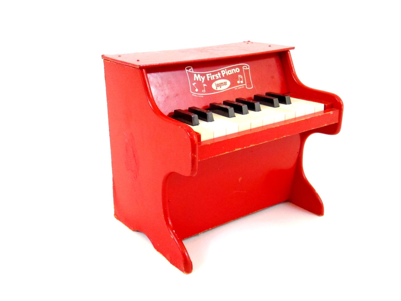 Toy Piano Antique Wooden Toy Keyboard Piano My First Piano Jaymar