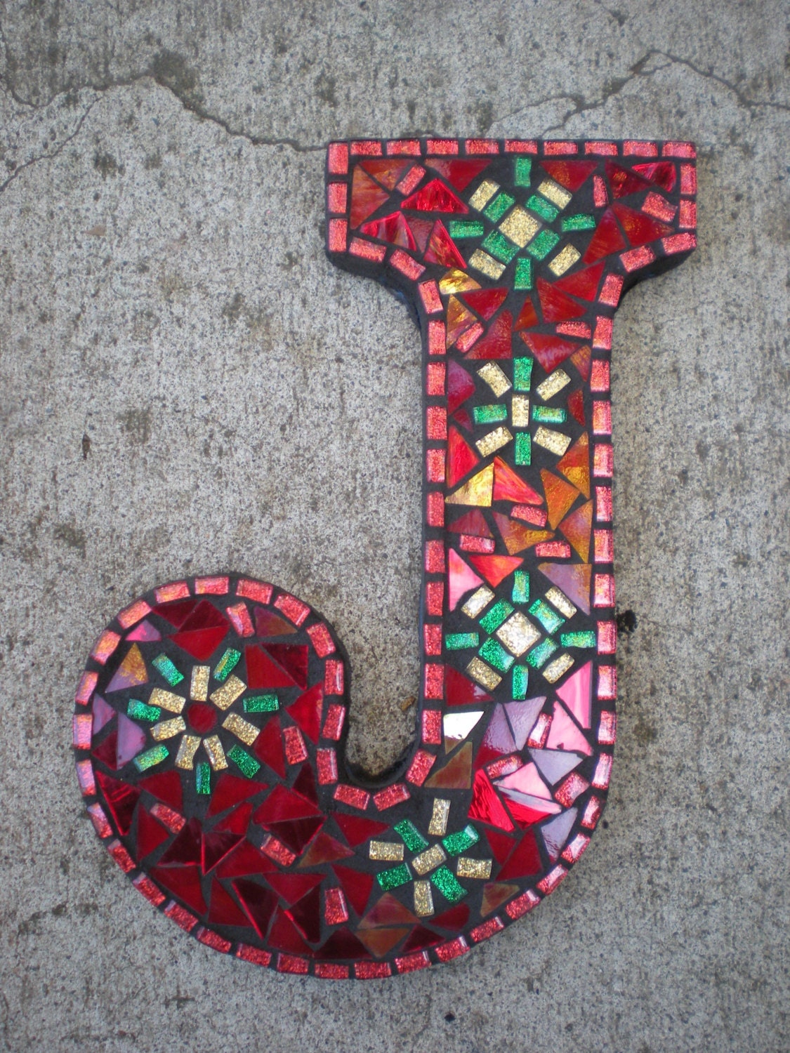 Custom Mosaic Monogram You choose the color, letter, and design