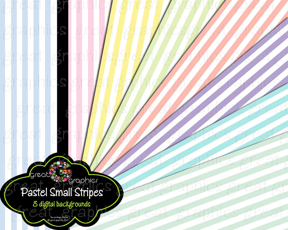 Stripe Paper Pastel Digital Paper Digital Paper Stripes Striped Paper Printable Baby Shower Paper - Instant Download Il_570xn