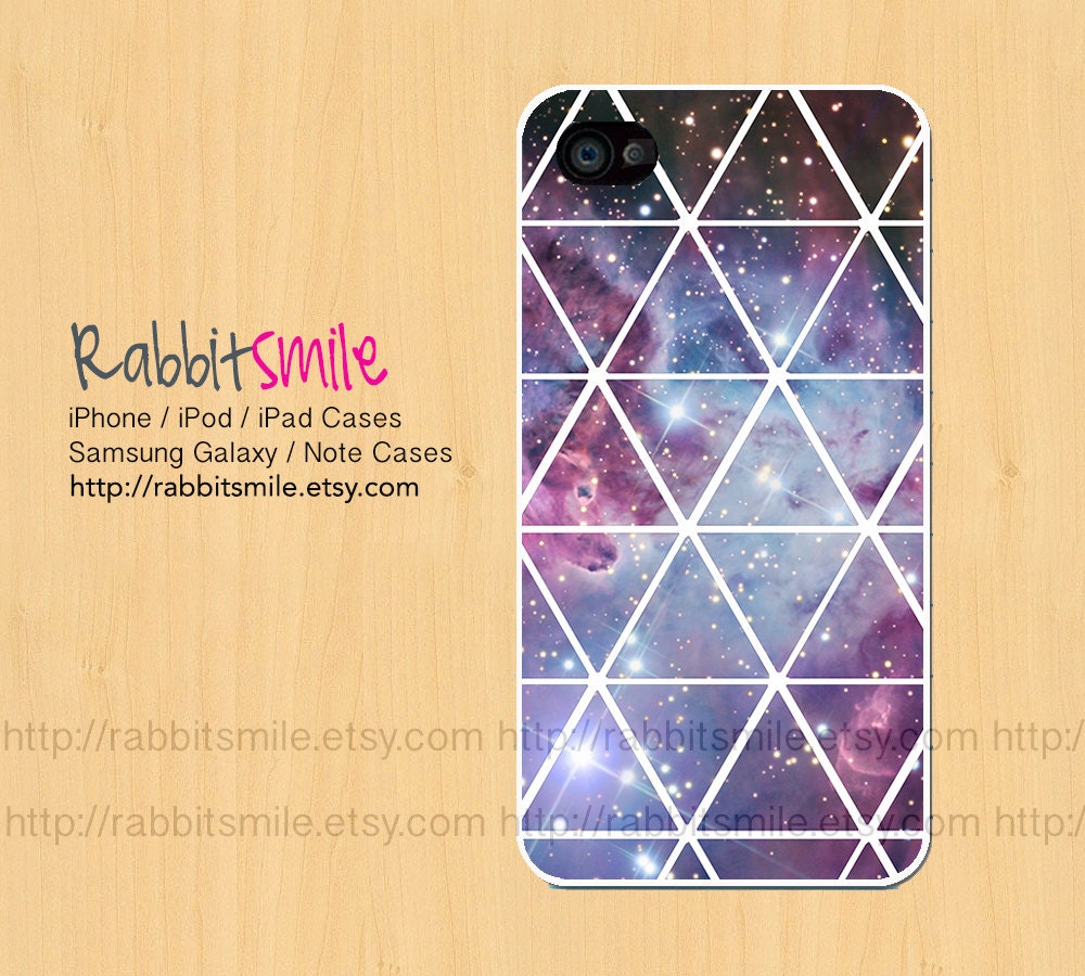 Nebula iPhone 4, 5 Case, Fox Fur Galaxy iPhone 4 case, Triangle Space iPhone 4s Cover , Geometric Hard Plastic iphone 5 Cover, cases