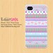 Aztec Pastel iPhone 5 Case,Tribal iPhone 4 case, Geometric Pattern iPhone 4s Cover, Triangle Hard Plastic iphone 5 Cover, cases