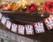 Popcorn Banner  Popcorn Theme  Bunting Media Room Garland Movie Night Decoration