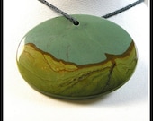 Oval Designer Focal Bead Made From Big Horn Jasper