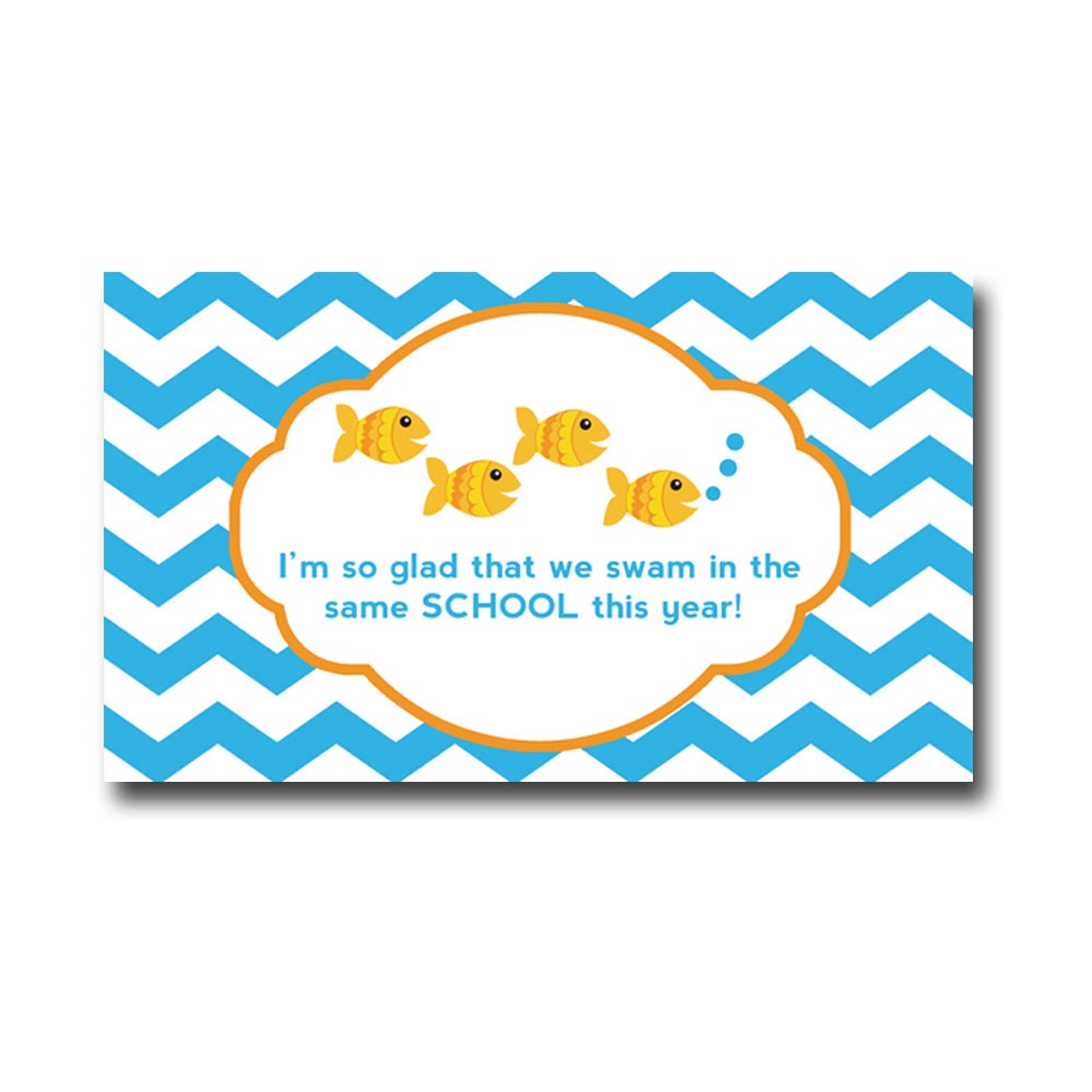Printable Fish Themed End of School Treat Bag Topper Il_170x135