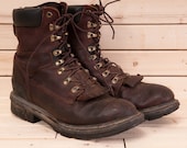 Vintage brown Ariat packer boots size 10.5D