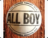 Handstamped All Boy Knob