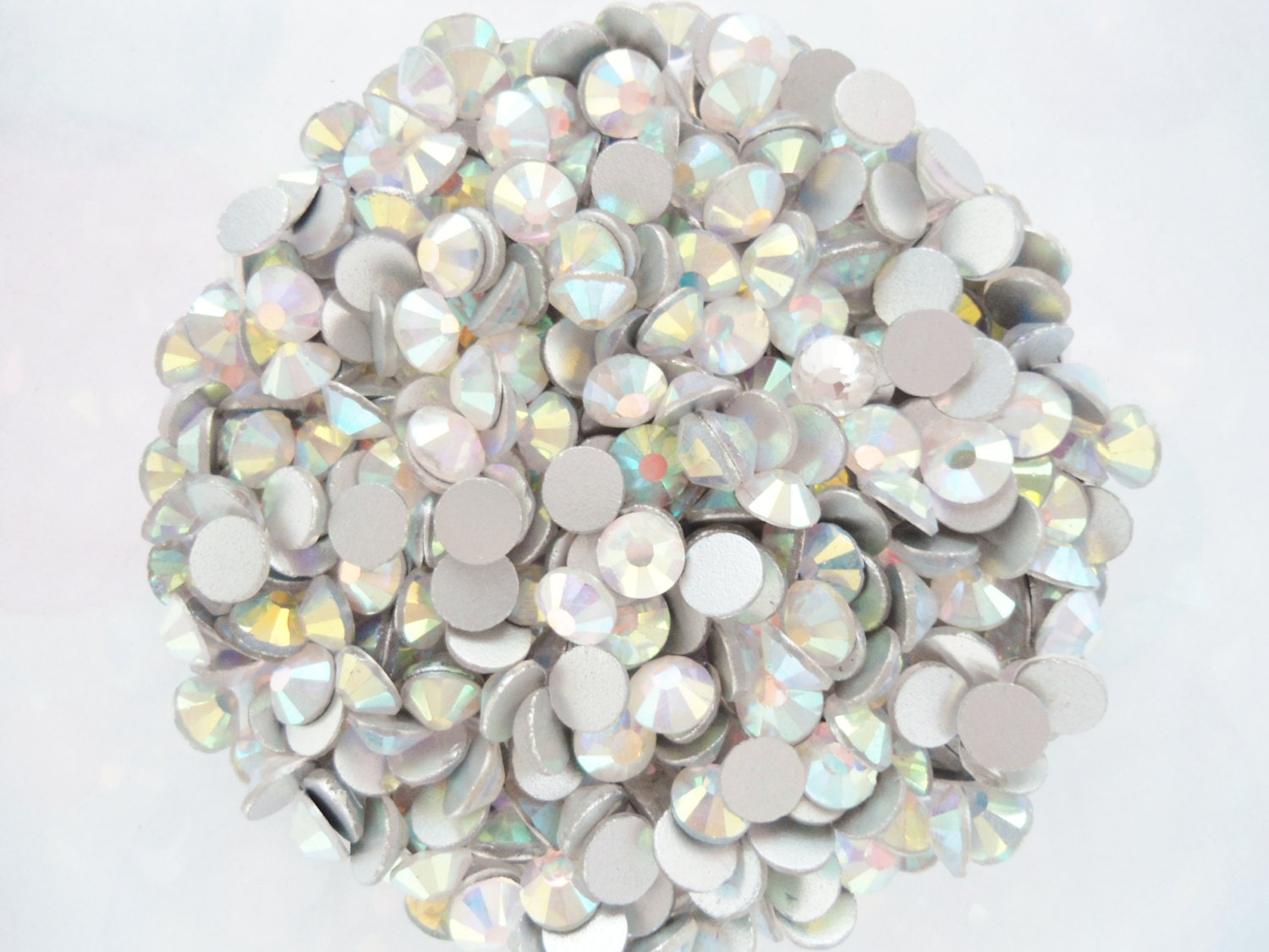 100pcs - 5mm Crystal AB SS20 High Quality Flatback Rhinestones Deco RH20020