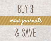 Mini Sketchbooks / Journals & Pencils Sets - Choose Any 3 - Stocking Stuffers