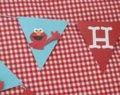 Elmo Happy Birthday Banner, Elmo Banner, Elmo Birthday Party, Elmo Decorations
