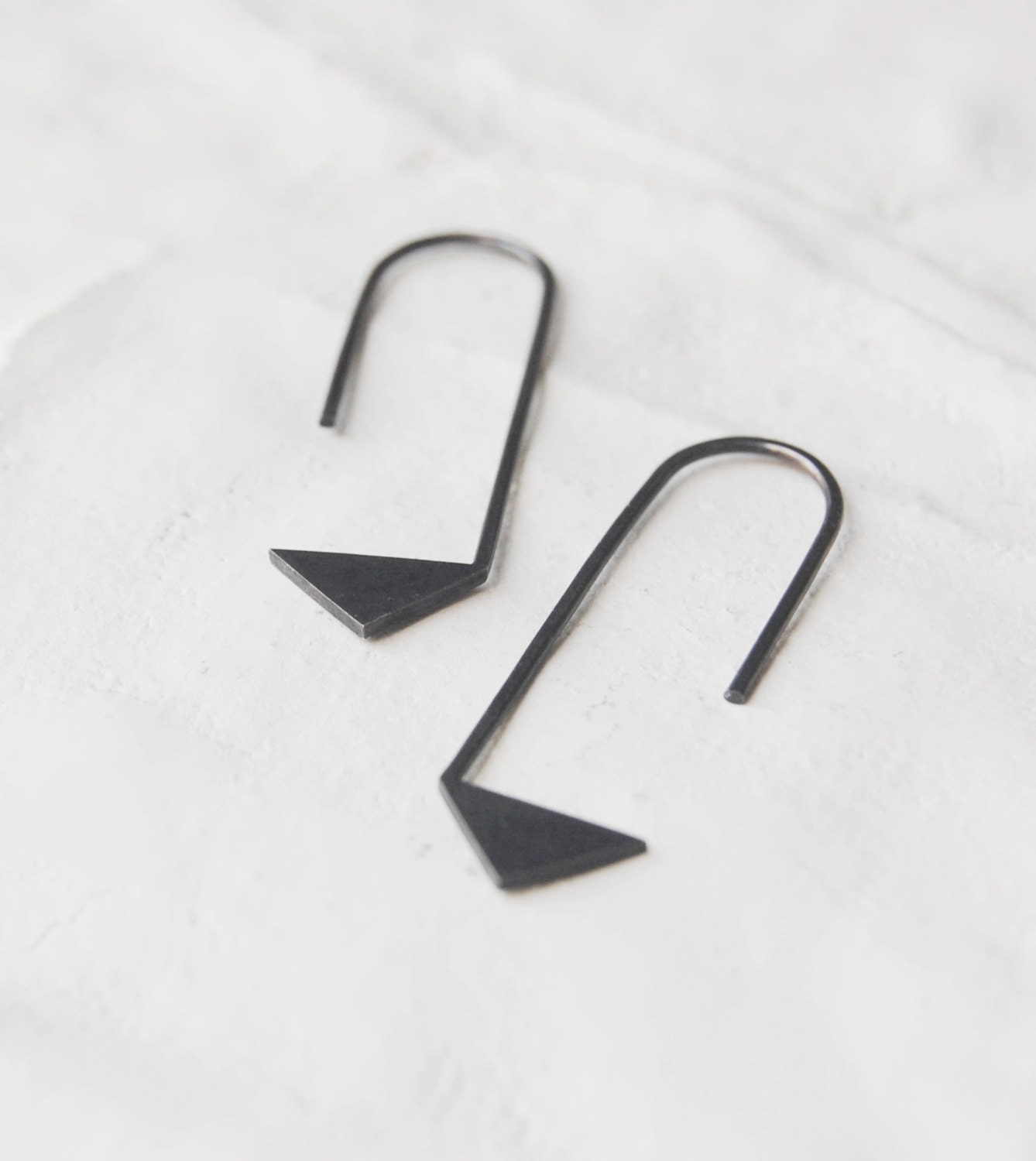 Oxidized silver geometrics pendants earrings "Les géométriques" Nro17 FREESHIPPINGFRANCE