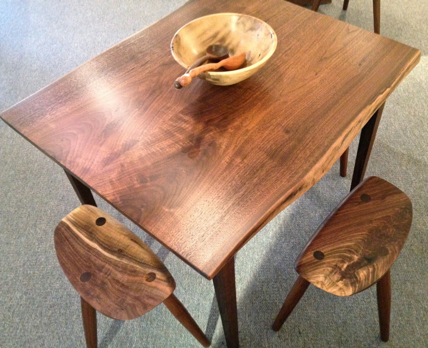 Burnsville Black walnut kitchen set.