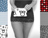 Clutch. Teacher Gift. School Fabrics. Zipper Pouch. Spring Line. Color/Pattern Choices. Think Gifts for graduation, teacher, bridal.