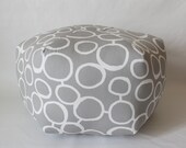 24" Ottoman Pouf Floor Pillow Freehand Grey