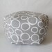 24" Ottoman Pouf Floor Pillow Freehand Grey