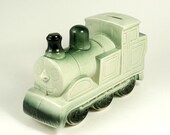 Vintage Thomas The Tank Engine Novelty Large Children's Ceramic Train Money Box Bank