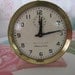 Vintage Pink Clock, Pink Clock, Vintage Windup Clock, Vintage Trailer, Vintage Home, Table Clock